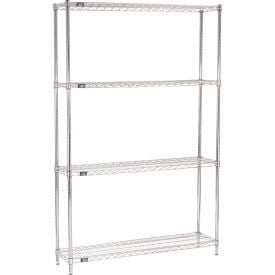 

Nexel Chrome Wire Shelving Starter - 48 W x 12 D x 74 H