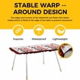 thumbnail image 4 of Red Valentine's Day Table Cloths for 8 Foot Rectangle Tables, Love Heart Gnomes Grey Plaid Patio Waterproof Elastic Fitted Tablecloths, Washable Rectangular Table Cover for Camping, 4 of 8