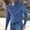 Blue, variant on Men's Quarter Zip Sweater Casual Neck Pullover Ribbed Knit Sweater