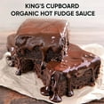 thumbnail image 5 of King's Cupboard Organic Hot Fudge Sauce - The Perfect Hot Chocolate Sauce for Topping Ice Cream & Desserts, Coffee Drizzle, Baking, Fondue, Gluten-Free, Kosher, All Natural, 7.2 oz, 5 of 8