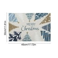 thumbnail image 2 of Outdoor Christmas Decorations Christmas Tree Decorations, Linen Tree Print Placemat Outdoor Party Holiday Table Setting, 2 of 6