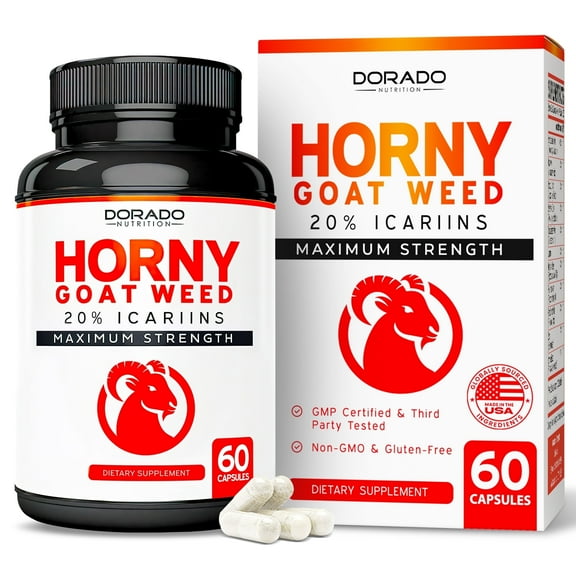 Horny Goat Weed 20%  Icariins Max Strength - ( 60 Count )