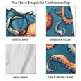 thumbnail image 4 of luoweisi Men's Beach Shorts Quick Dry Swim Trunks with Mesh Lining Octopus L, 4 of 5