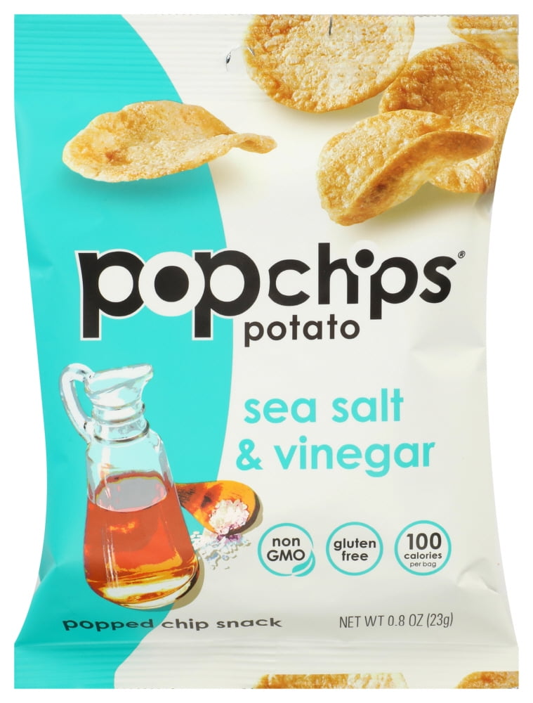 Popchips Potato Chip Sea Salt And Vinegar , .8 Oz