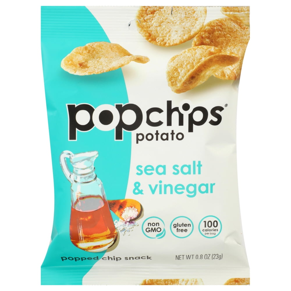 Popchips Potato Chip Sea Salt And Vinegar , .8 Oz
