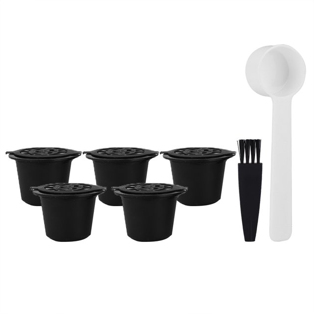 Cápsulas De Café, Con Cepillo De Cuchara Cápsulas De Café De Plástico Y Acero Inoxidable, Para Amantes Del Café De Buena Filtración ANGGREK DDJY10