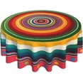thumbnail image 1 of Colorful Mexican Tablecloth Mexico Round Table Cover Washable Table Cloth for Home Party Picnic Decorations, 1 of 5