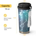 thumbnail image 4 of Thunder 18oz Double Drinking Coffee Mug – Vacuum Insulated Stainless Steel Travel Cup with Leakproof Lid, 316 Steel Thermos Tumbler for Hot & Cold Beverages, 4 of 6
