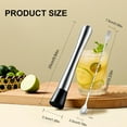 thumbnail image 2 of 2 Pcs Muddler for Cocktails,10 Inch Muddler and 8 Inch Bar Spoon,Stainless Cocktail Accessories for Drink - Create Delicious Mojitos and Other Fruit Based Drinks, 2 of 7
