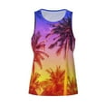 thumbnail image 4 of Fotbe Palm Trees at Sunset Pattern Men's Quick Dry Workout Tank Top Gym Muscle Tee Fitness Bodybuilding Sleeveless T Shirt Breathable Workout Shirt-4X-Large, 4 of 9