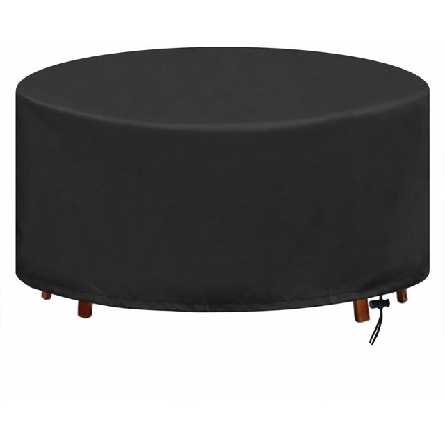 Cubierta redonda para mesa de jardín, lona para exteriores, jardín, sala de estar, impermeable, anti-UV, Oxford, resistente funda para mesa y silla de jardín, 12871CM