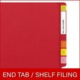 thumbnail image 6 of 20 pt Super Heavy Duty Color Folders, Full Cut End Tab, Letter Size, Red (Box of 40), 6 of 7