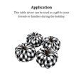 thumbnail image 3 of Billuyoard 12 unids/set Halloween otoño calabaza decoración tela calabazas artificiales Festival hogar vacaciones ornamento diseño Props Kits de decoración para fiestas Blanco negro Billuyoard HA066830-01, 3 of 6