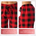thumbnail image 4 of Just Love Women's Pajama Pants 7019-NVY-XS (Buffalo Plaid - Red, X-Small), 4 of 7