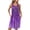 Purple, variant on Dianli Pajamas Loungewear Women's Printed Sleeveless Nightshirt With Pockets Pleated Front Round Neck Relaxed Fit Retro Style Soft Cotton Blend Nightdress Nightwear