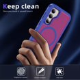 thumbnail image 3 of Decase Magnetic case for Samsung Galaxy S23 FE Case,Built-in Kickstand,Compatible with Mag-Safe, Dual-Layer Protection Military Grade Protective Phone Case for Samsung Galaxy S23 FE,Blue+Rose, 3 of 6