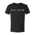 thumbnail image 2 of Friends Amigos Parody Pop Mens Premium Tri Blend T-Shirt, Vintage Black, Small, 2 of 3