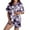 Z15-Purple, variant on Yuncity Halloween Pjs Women Comfortable Stylish Round Neck Pattern Fall Winter Pjs Pajamas For Womens,L