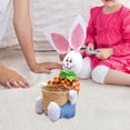 thumbnail image 3 of Cesta de conejo de Pascua para niños, 2 uds., cesta de regalo de dulces y huevos, decoración para dormitorio BLESIY Canasta de Pascua, 3 of 8
