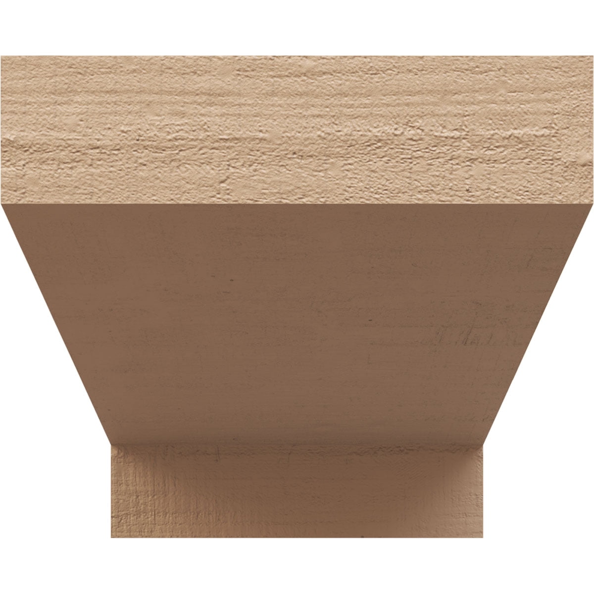 7"W x 14"D x 7"H Wide Clemmons Rough Cedar Woodgrain TimberThane Corbel, Primed Tan