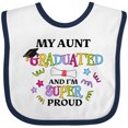 thumbnail image 3 of Inktastic My Aunt Graduated and I'm Super Proud Boys or Girls Baby Bib, 3 of 4