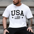 thumbnail image 3 of Men's USA Shirt Big USA T-Shirt 4th of July Tee American Flag Patriotic Shirt Fourth of July 1776-2026 Cotton Tee Unisex Adult S-5XL, 3 of 8