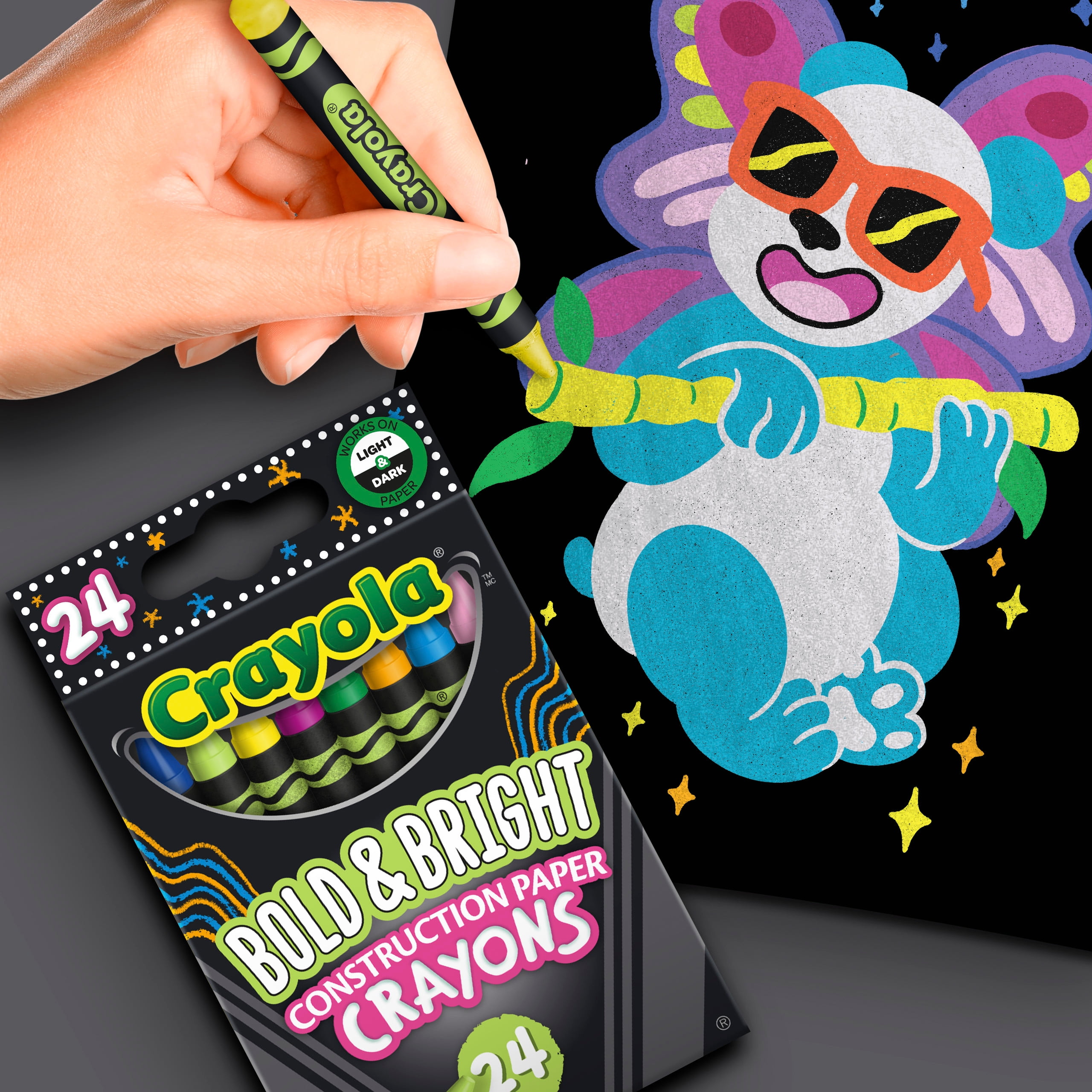 Crayola Creativity Tub, Crayons, Markers, Colored Pencils, Construction  Paper, 80 Pieces (573999)