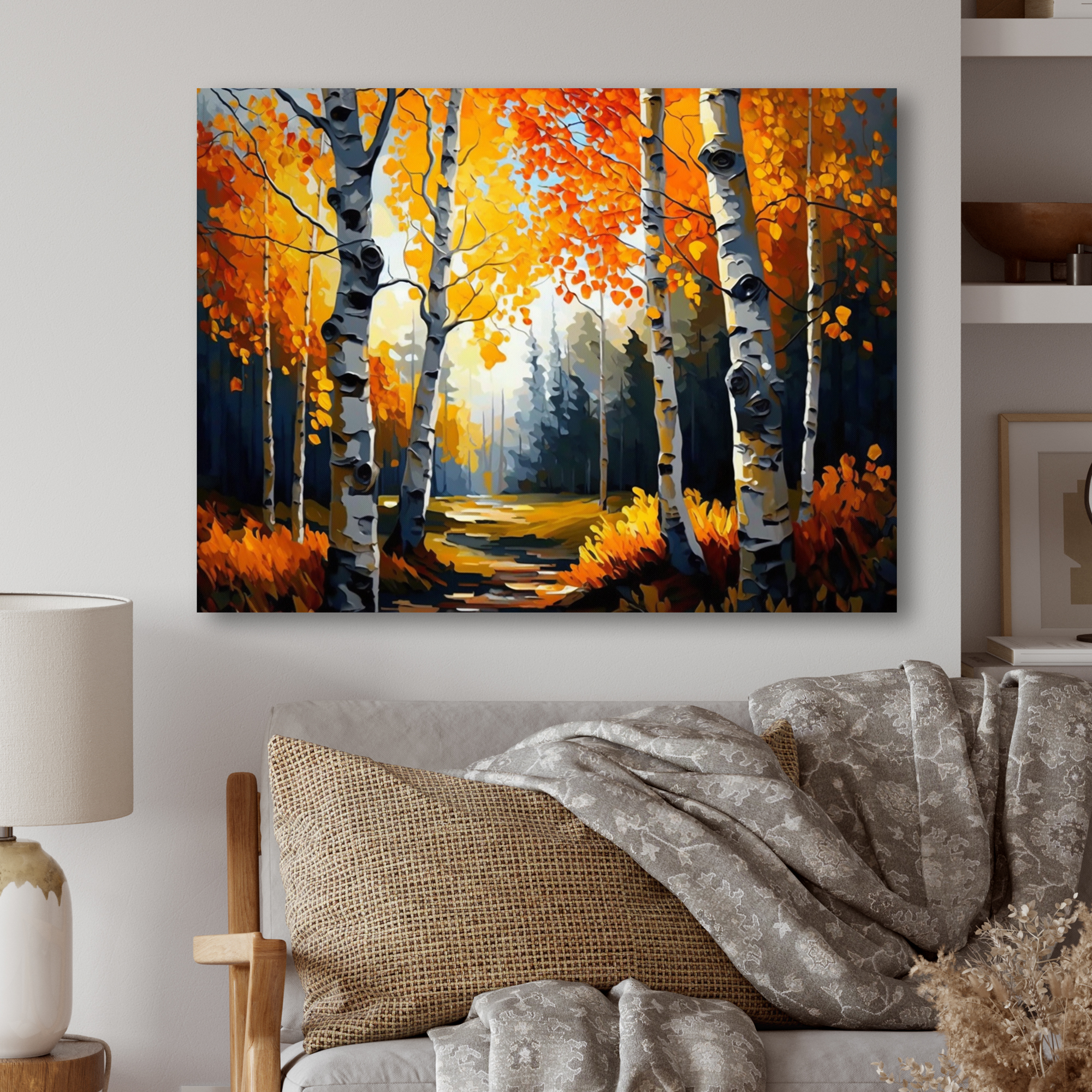Designart Path Into The Forest IV Canvas Wall Art