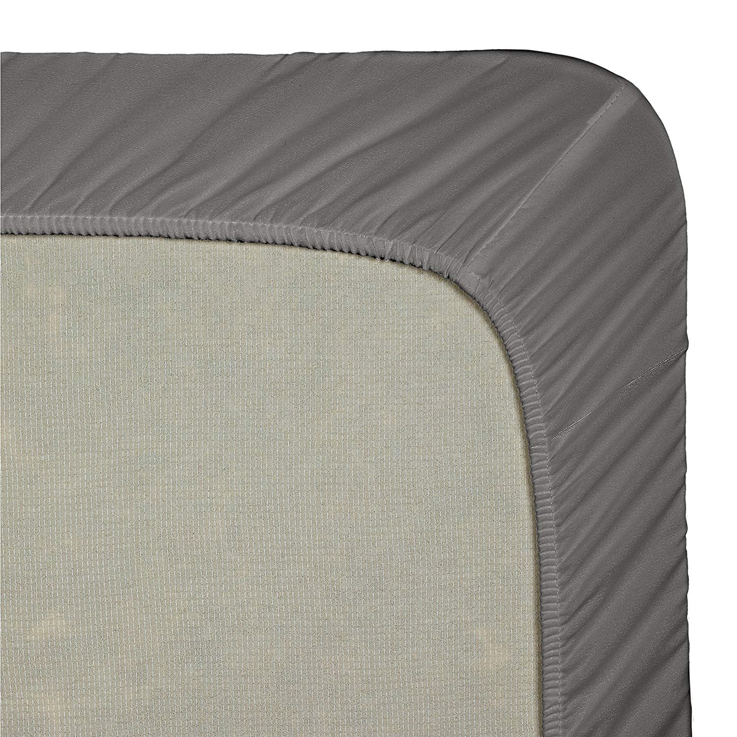 Clara Clark Premier 1800 Collection Single Microfiber Fitted Sheet, King Size, Charcoal Gray