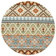 thumbnail image 5 of SAFAVIEH Veranda Dogon Southwestern Indoor/Outdoor Area Rug, 9' x 12', Green/Terracotta, 5 of 9
