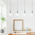 thumbnail image 5 of SAFAVIEH Quentin 8 Light X-Frame Modern Pendant, Black/Wood, 5 of 5