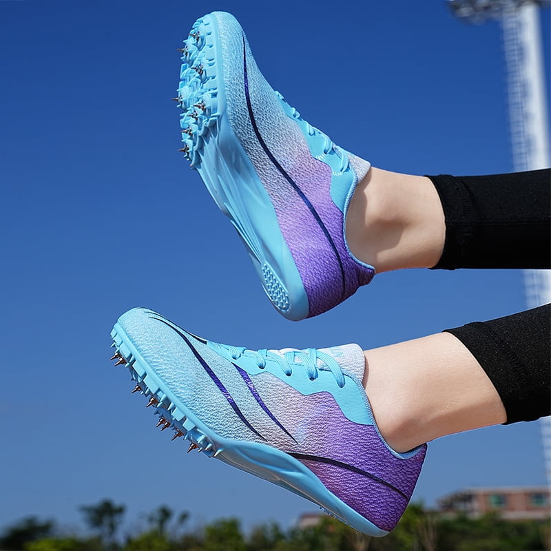 Men Women Kids Track and Field Shoes Professional 8 Spikes Running Racing Sneakers Breathable Lightweight Sprinting Shoes