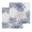 Blue, variant on Sage Green White Kitchen Dish Towels for Drying Dishes Set of 2, Abstract Grey Chrysanthemum Flower Waffle Weave Microfiber Hand Tea Bathroom Towels Quick Dry & Absorbent Towel 15.7x23.6