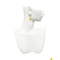 thumbnail image 3 of Delight Jewelry Resin Small 3-D Happy Face Goldtone Leaf French Earrings, 3 of 4