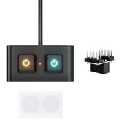 Aluminum Button PC Power with LED Indicators & Mechanical Keys for Desktop Case Customization