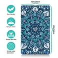 thumbnail image 4 of Boho Retro Floral Pet Feeding Mat-Abstract Art Pattern Absorbent Pet Placemat for Food and Water Bowl, with Waterproof Rubber Backing, Quick Dry Water Dispenser Mat for Dog and Cat (12"x20"), 4 of 6