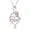 Silver, variant on 925 Sterling Silver Necklace Crystal Moonstone Gigi Nana Mom Grandma Birthday Necklace Valentine's Day Birthday Gifts Jewelry for Women Mother's Day Gifts for Mom