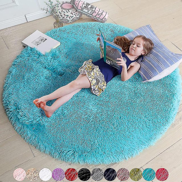 Fluffy Round Rug Carpets For R Faux Fur Rugs Kids P Rugs For Bed Shaggy Area Rug Mats