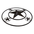 thumbnail image 6 of Oversized 40"D Vintage Rustic Western Lone Star Metal Circle Wall Decor Plaque, 6 of 7