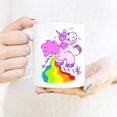 thumbnail image 2 of Taza de café divertida con diseño de unicornio, regalo para mujeres y hombres (11 oz) Feliz Sencillez, 2 of 5