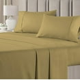 thumbnail image 2 of Easy Bedding 6 Piece Bed Sheet Set - 400 Thread Count - 12 Inch Deep Pocket - 100% Egyptian Cotton - Taupe Solid, Twin XXL Size., 2 of 7