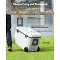 thumbnail image 4 of Portable Cooler 45 QT Insulated Wheeled Cooler 64 Can Capacity with Cup Holder, 4 of 10