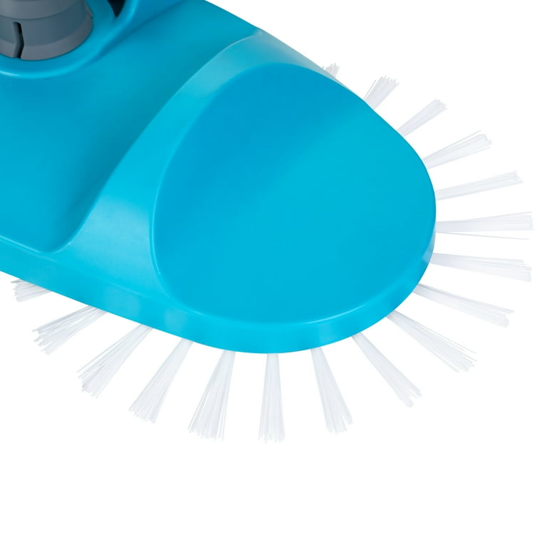 Mainstays Teal & Gray Pool Vacuum with Rotative Brushes