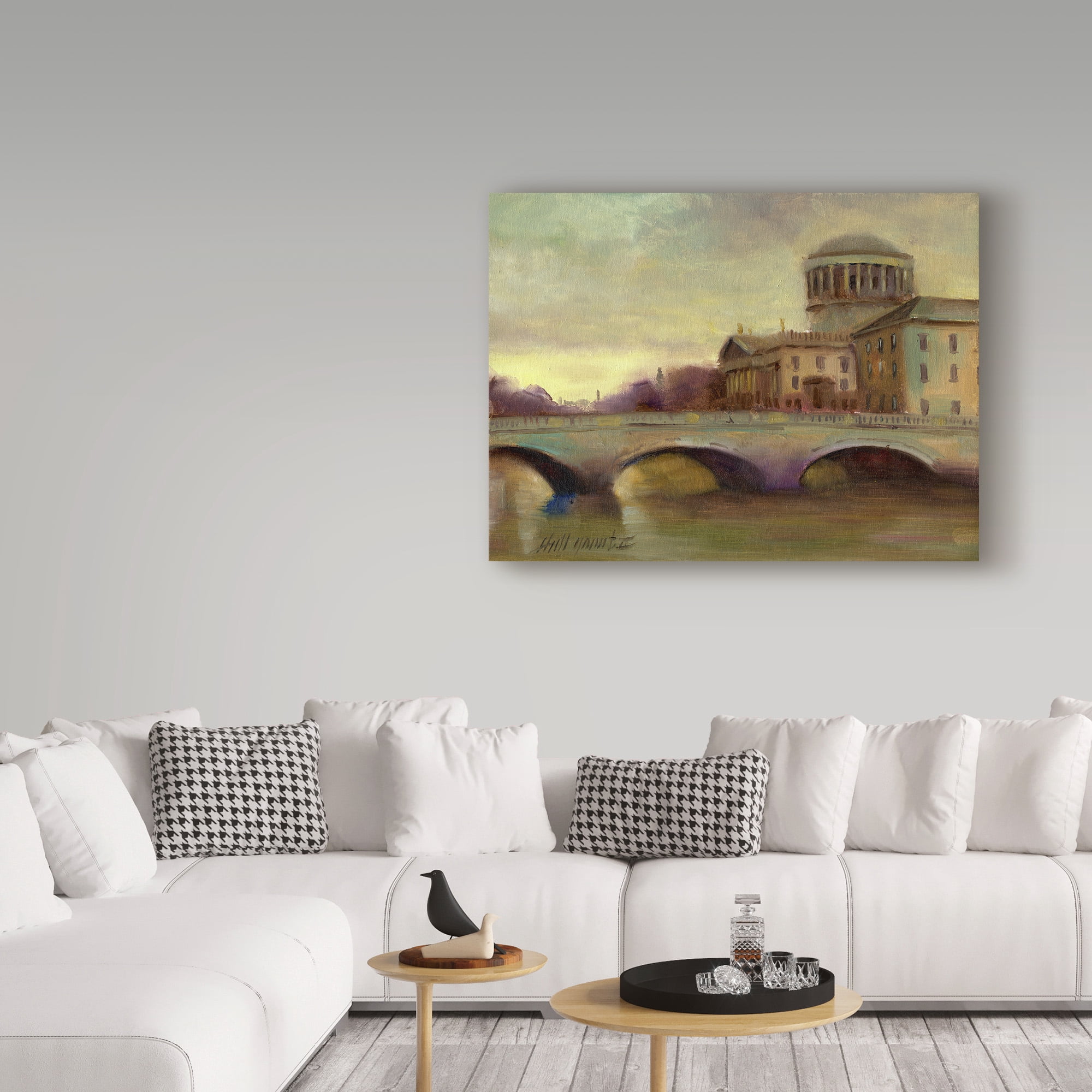 Trademark Fine Art 'Liffey River Ireland' Canvas Art by Hall Groat Ii
