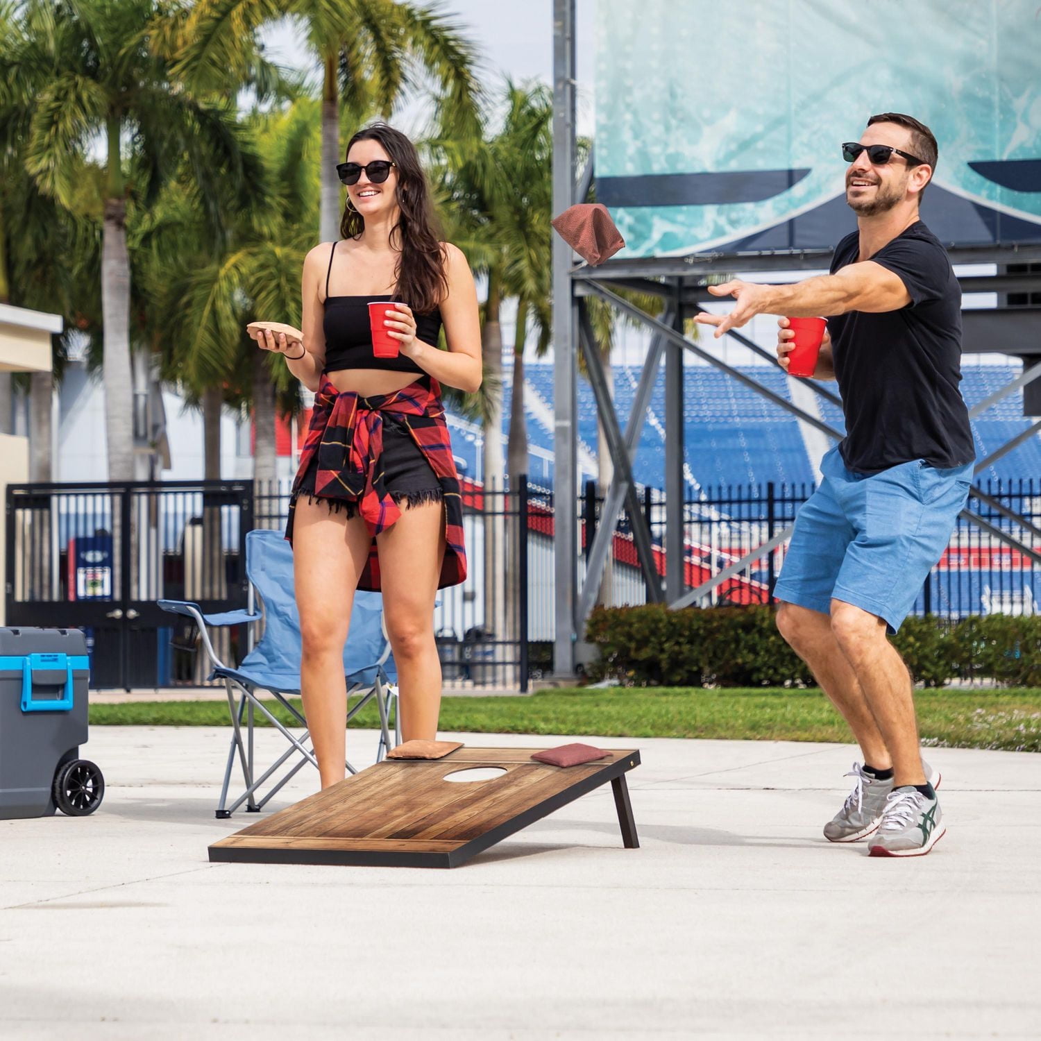 NHL Cornhole Edmonton Oilers