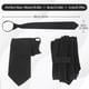 thumbnail image 3 of Qarigey Corbatas negras atractivas y elegantes perezosas fáciles de tirar para hombres corbatas con cremallera corbata con cremallera hombres Accesorios de disfraces N°:67, 3 of 6