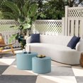 thumbnail image 5 of Kevinplus Nesting Table Set of 2, Round Coffee Table for Living Room, Apartment, Blue, 5 of 10