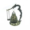 thumbnail image 5 of Reloj de bronce con forma de dragón y cerradura, adornos de feng shui, carillón de viento, joyería artesanal, campana de metal, 5 of 5