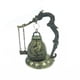 thumbnail image 3 of Reloj de bronce con forma de dragón y cerradura, adornos de feng shui, carillón de viento, joyería artesanal, campana de metal, 3 of 6
