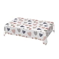 thumbnail image 1 of DouZhe Rectangular Tablecloth, Cute Doodle Style Hearts Table Cloth for Kitchen Dinning Tabletop, 72" x 54" Waterproof Polyester Table Cover, 1 of 8